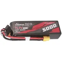 Gens ace Batería De Dron G-tech 5000mah 11.1v 60c 3s1p Short-size Lipo With Xt60 Plug