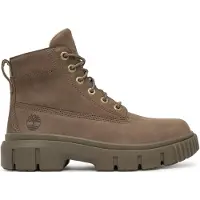 Timberland para mujer. TB0A2FT6EM51 Botines de piel Greyfield taupe (36 W), Plano, Cordones, Casual, Sostenible, outlet 2026.