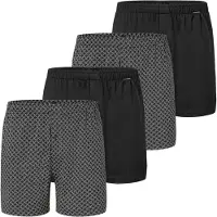 Schiesser Calzoncillo boxer gris / negro