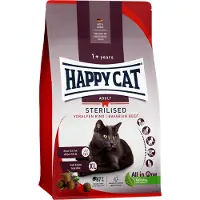 Happy Cat Sterilised Comida para Gatos Esterilizados - Ternera - 1,3 kg