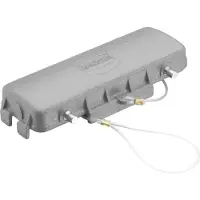 Harting Tapa protectora 24B de metal, para 2 varillas en la parte inferior, con sistema antirrobo mediante una gran lazada. Rango de temperatura: -40°C
