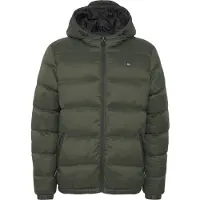 Blend Chaqueta de invierno verde oscuro / negro / blanco