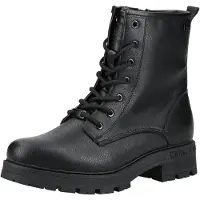 Mustang Botines con cordones 'Darleen' negro