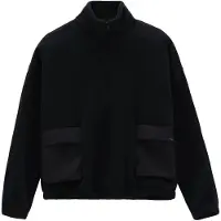 Jeanne Baret - Women's Rochefort Crew Neck Sweater - Jerséis de forro polar size 40, negro