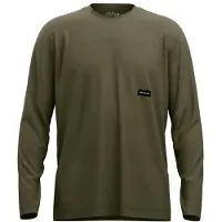 Ortovox - 185 Merino Patch L/S - Camiseta de merino size XXL, dark wild herbs