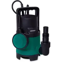 Vonroc Bomba sumergible 400W - 8000l/h | Agua sucia y limpia