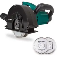 Vonroc Rozadora de paredes 1700W - 150mm | Incl. 4 discos de diamante y bolsa de herramientas