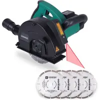 Vonroc Rozadora de pared 1700W - 150mm | Inc. 2 discos de diamante y una bolsa de herramientas
