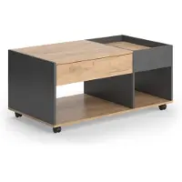 Vicco Mesa de centro Maik Oro power roble/antracita 110 x 60 cm con cajón, Model 55568