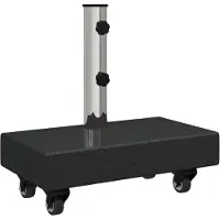 vidaXL Soporte para sombrilla , 25 kg, , granito, rectangular