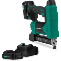 Vonroc Grapadora / clavadora 20V - 2.0Ah - Incl. grapas y clavos | Incl. 2 baterías y cargador rápido