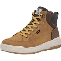 Rieker Botas con cordones marrón oscuro / curry / gris oscuro