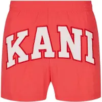Karl kani Bermudas 'Serif' rojo / blanco