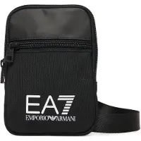 Emporio Armani unisex. 7X000391_AF19722 Bandolera pequeña con maxilogotipo negro (OSFA), Casual, Poliéster, outlet 2026.