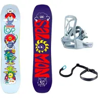 Salomon Snowboard - Packs (snowboard + fijaciones) - Team Package 2027 - Talla Infantil 90 cm - Blanco