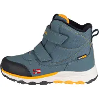 TROLLKIDS Botas 'Hafjell' azul paloma / lima / rojo fuego / negro