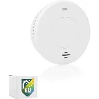 Smartwares FSM-12001, sensor reflectante fotoeléctrico, inalámbrico, blanco, para uso doméstico, funciona con batería, batería integrada