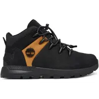 Timberland para niño. TB0A6BXDEMJ1 Zapatillas de piel Sprint Trekker Mid negro (31), Plano, Cordones, Deportivo, Outdoor, Sostenible, moda i