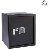 Yale Caja fuerte electrónica , con alarma, de gran tamaño, 390 x 350 x 360 mm, color negro