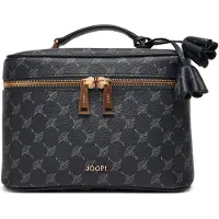 JOOP! Bolsa de maquillaje azul oscuro / blanco