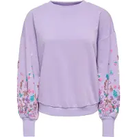 ONLY Sudadera 'ONLBROOKE' marrón / lila / rosa / blanco