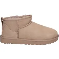 Ugg para mujer. 1116109 Botines de Piel Classic Ultra Mini taupe (37), Plano, Ninguno, Casual, Homewear, outlet 2026.