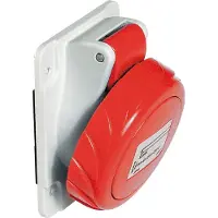 Schneider Electric 81283, 3P+N+E, gris, rojo, plástico, IP67, REACh, RoHS, 380 - 415 V