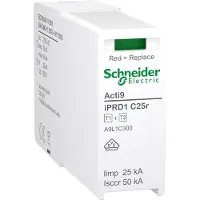 Schneider Electric Módulo de protección de respaldo de para interruptores combinados iPRD1 C25r 3P, tipo 1+2, módulo L-PE. Referencia: A9L1C300