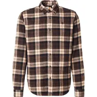 Timberland Midweight Flannel Check Shirt Chocolate Brown Talla: M | Camisas Casuales Outlet | Hombre | Marrón