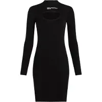 Karl Lagerfeld Klj Cut Out Knit Dress Black Talla: M | Mini Vestidos Outlet | Mujer | Negro