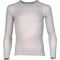 Isbjörn of Sweden - Teen's Husky Sweater Baselayer - Ropa interior merino size 134/140, gris