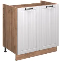 Vicco Armario bajo para fregadero Fame-Line Blanco casa de campo 80 cm sin encimera, Model 56955