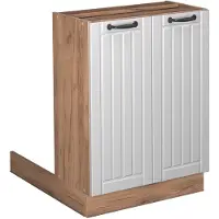 Vicco Isla de cocina Fame-Line Blanco casa de campo 60 cm sin encimera, Model 56685