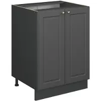Vicco Mueble bajo de cocina Fame-Line Antracita-Oro Landhaus 60 cm , ET Roble, Model 57021