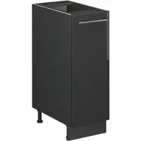 Vicco Armario de farmacia Fame-Line Antracita alto brillo 30 cm , ET Mármol, Model 56951