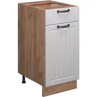 Vicco Mueble bajo de cocina Fame-Line Blanco casa de campo 40 cm sin encimera, Model 56710