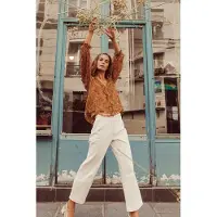 Louise Misha Jeans Suzie Off-white Talla: 32 | Vaqueros Rectos Outlet | Mujer | Blanco