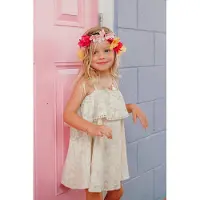 Louise Misha Dress Metepec Cream Baroque Lace Talla: 3M | Vestidos Outlet | Unisex | Blanco