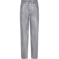 Esqualo Trousers Jeans Metallic Coated Dark Grey Talla: 36 | Pantalones Formales Outlet | Mujer | Gris