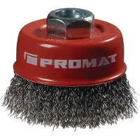 Nordwest Cepillo para limpieza, diámetro 60 mm, rosca M14, alambre de 0,3 mm, acero, marca PROMAT