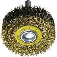 Promat Cepillo redondo, diámetro de 40 mm, grosor del alambre 0,2 mm, eje de 11 mm, 18000 rpm, marca