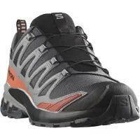 Salomon - Zapatillas de trail - XA Pro 3D V9 GTX M Turbulence / Black / Burnt Ochre - Talla 48 - Gris