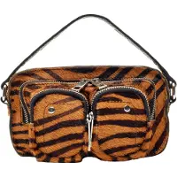 Núnoo Helena Stripes Deluxe Dark Brown Talla: OS | Bolsos de Mano Outlet | Mujer | Marrón
