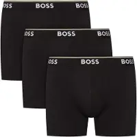 BOSS Calzoncillo boxer negro / blanco