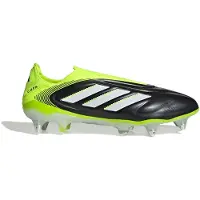 Adidas adidasBota sin cordones Copa Pure 3 Elite para césped natural húmedo 40 2/3 Core Black / Cloud White / Lucid Lemon Unisex