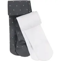 Cool Club Leotardos gris oscuro / blanco