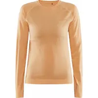 Craft - Women's Core Dry Active Comfort L/S - Ropa interior fibra sintética size XL, naranja/beige