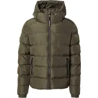 Superdry para hombre. M5011905A Chaqueta acolchada Hooded Sports verde (M), Casual, Poliéster, outlet 2026.