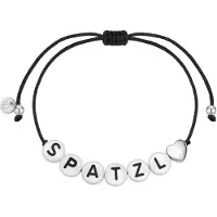 Glanzstücke Pulsera negro / plata