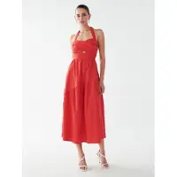 BWLDR Vestido 'LANA MIDI DRESS' naranja oscuro